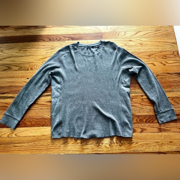 VINCE Thermal Long Sleeve Crew Neck Pullover Gray Size XL - Picture 1 of 8